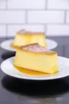 Flan de vainilla con nata