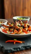 Black Pepper Prawns